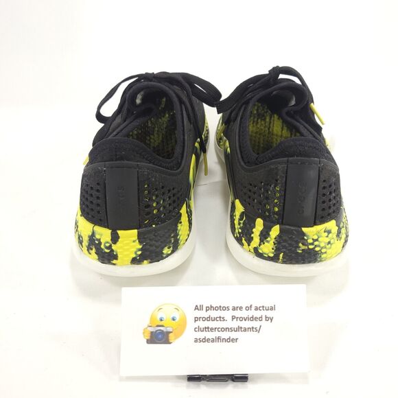 Crocs LiteRide 360 Marble Pacer Lace Up Athletic Shoe Mens Size 8 207633 Black - Picture 3 of 9